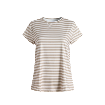 Liberté - Alma U-Tshirt - Sand Ivory Stripe